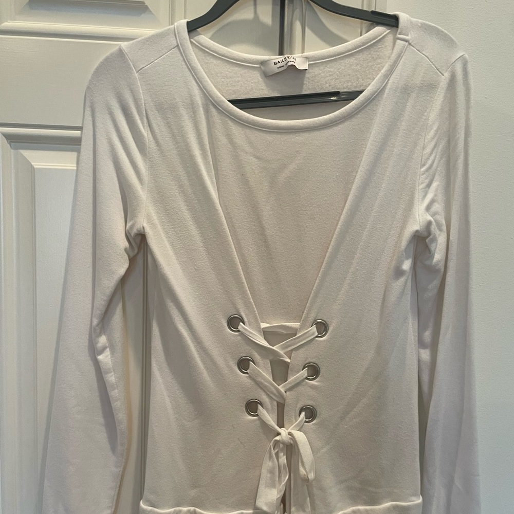 Bailey 44 front lace up top